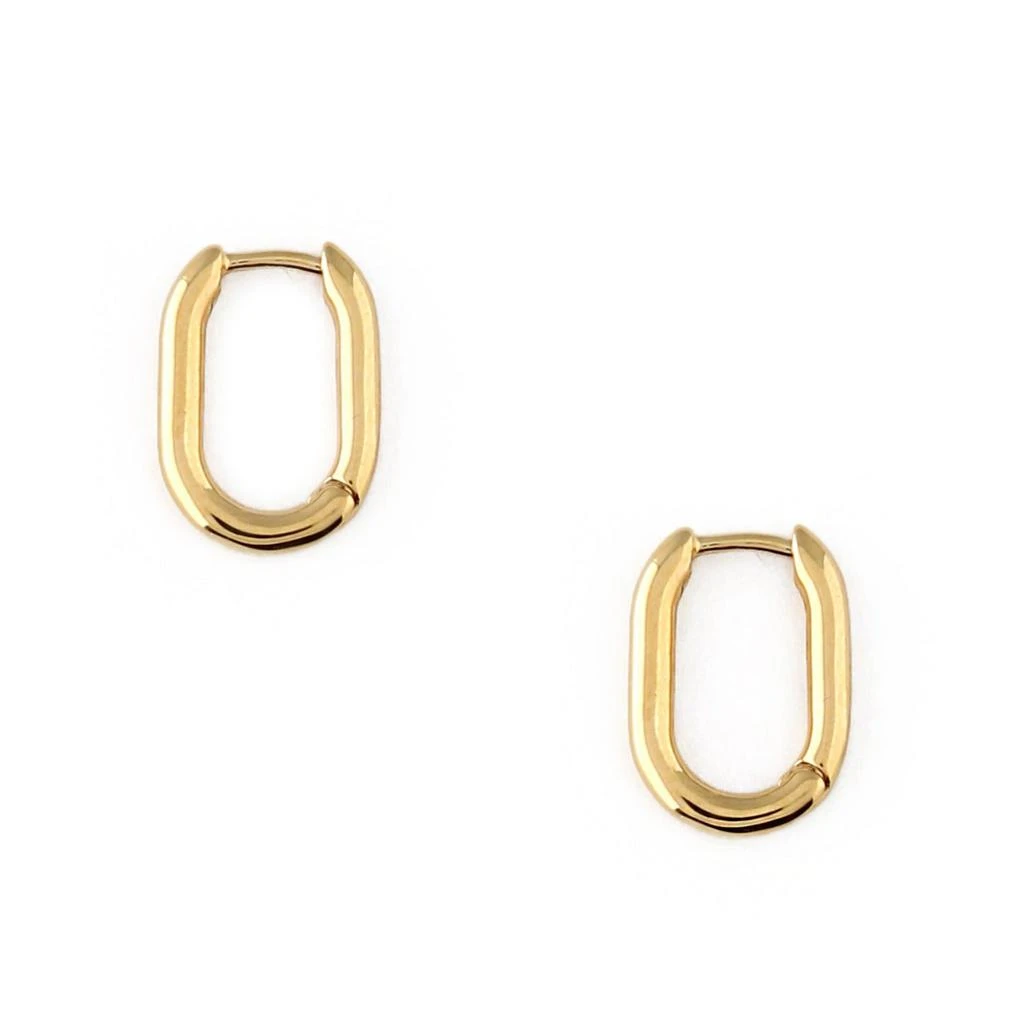 Orelia London Mini Oval Hoop Earrings