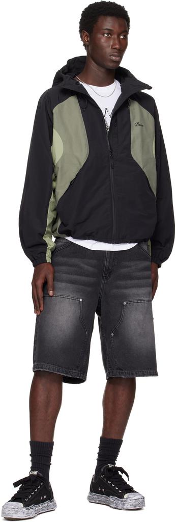Black & Gray Tech Windbreaker Jacket – On Sale Now with Up to 47
