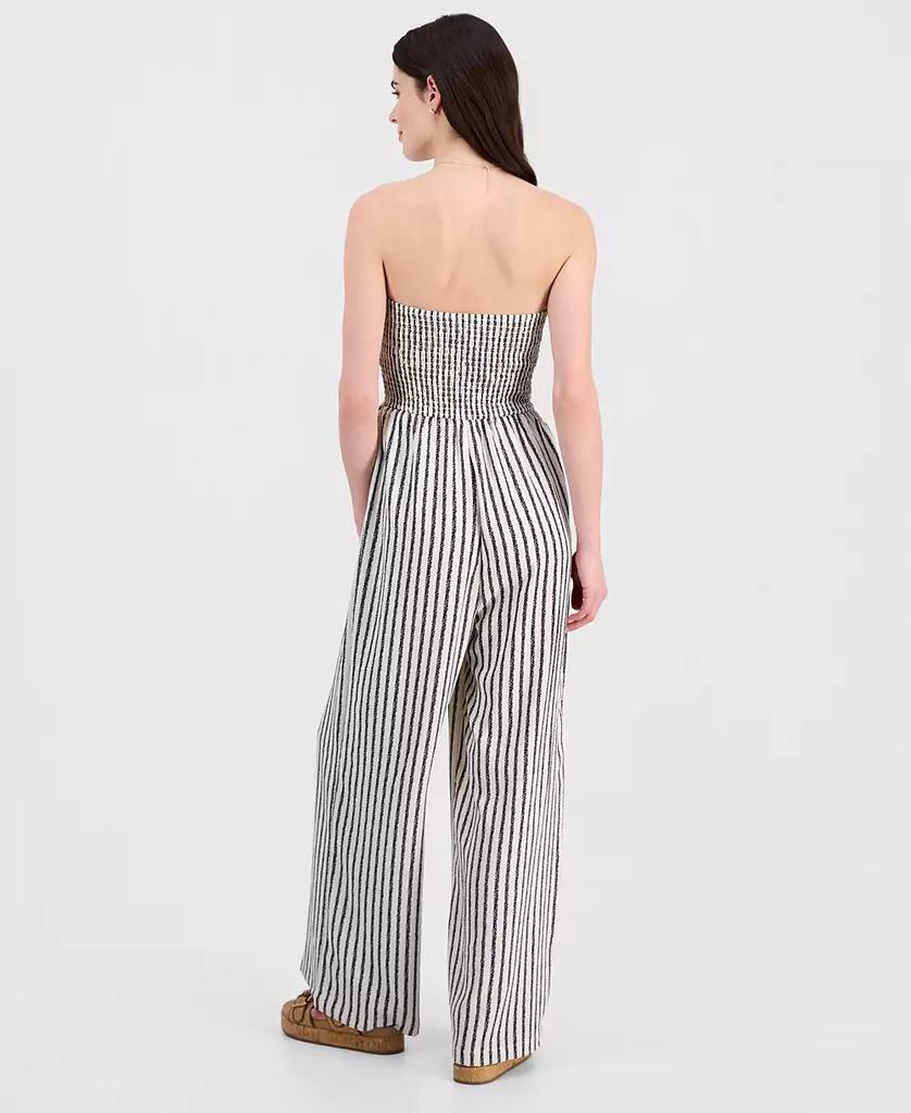 Sincerely Jules Juniors' Smocked Strapless Jumpsuit