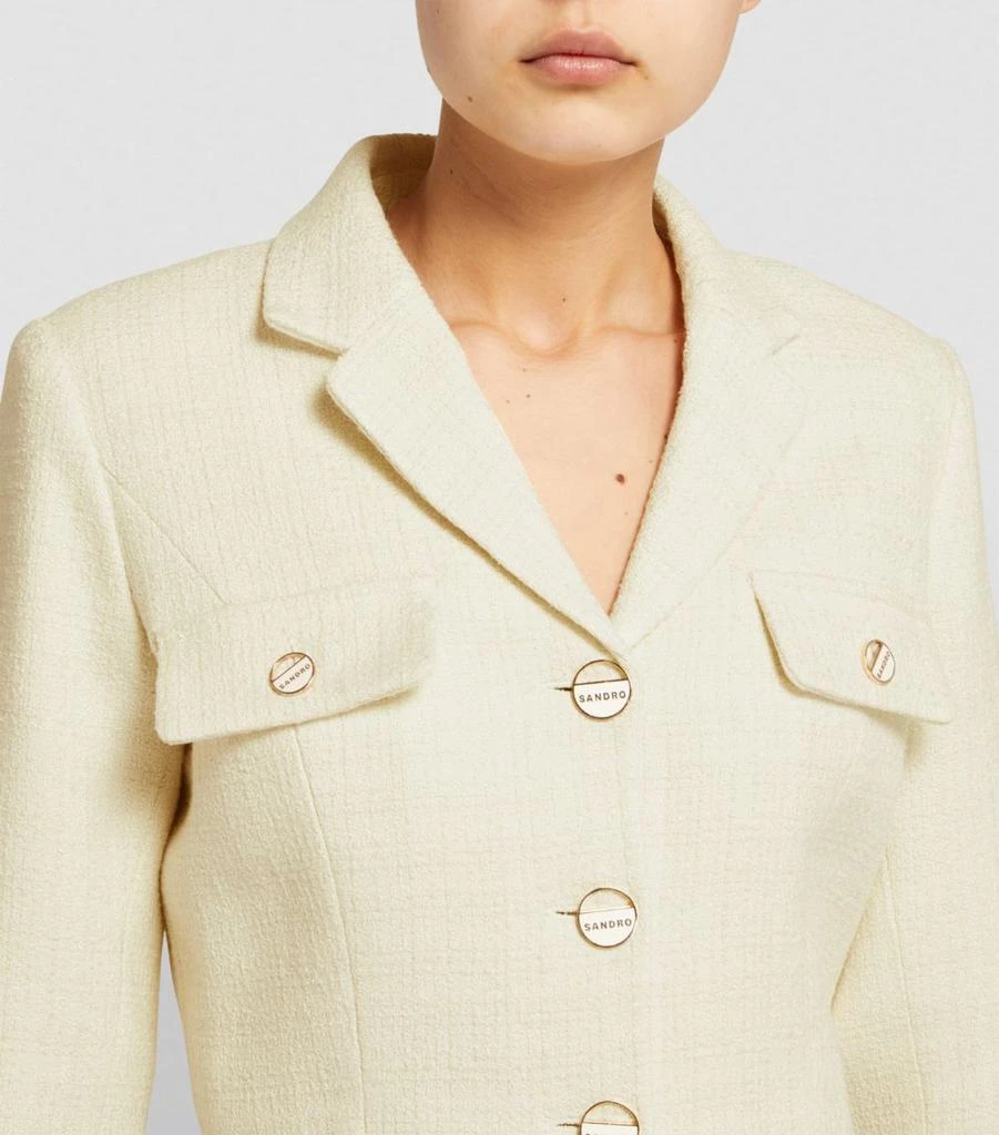 Sandro Tweed Cropped Jacket 6