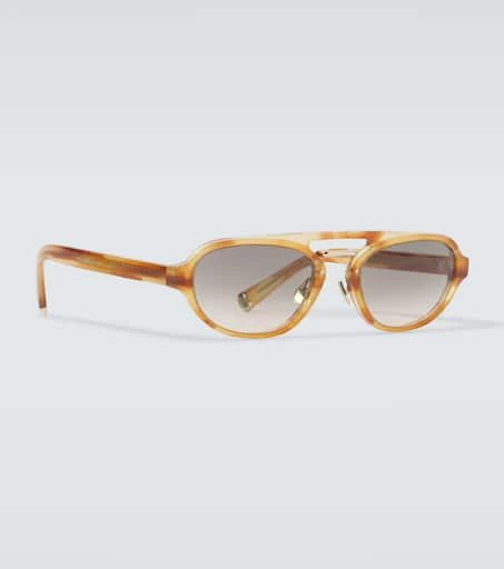 Brunello Cucinelli Tortoiseshell-effect browline sunglasses 4