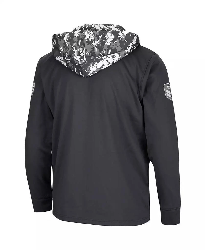 Colosseum Men's Charcoal Alabama Crimson Tide OHT Military-Inspired Appreciation Digi Camo Quarter-Zip Hoodie 2