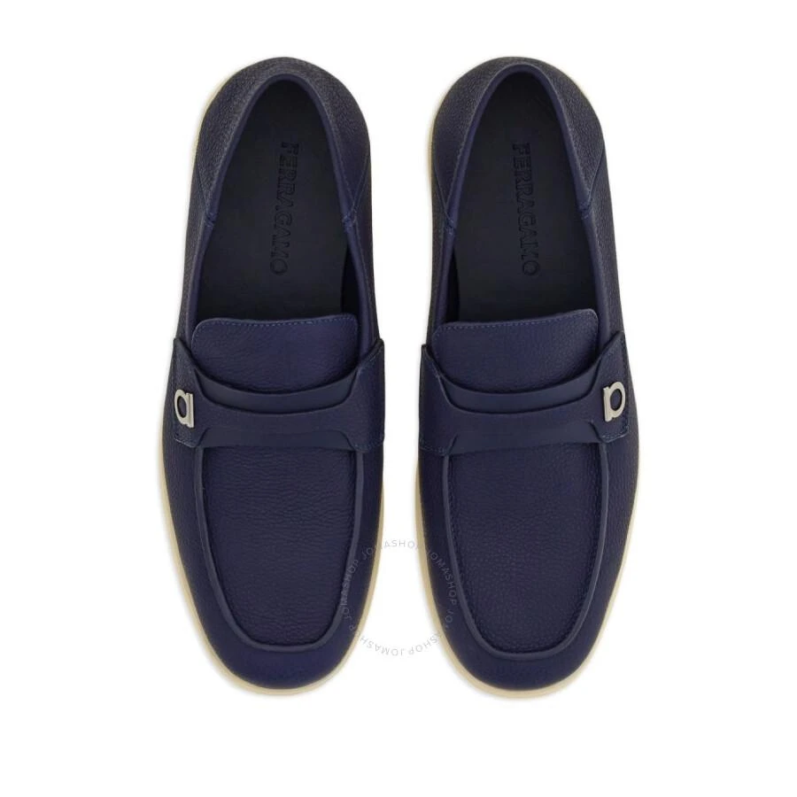 Salvatore Ferragamo Gancini Plaque Leather Loafers 3