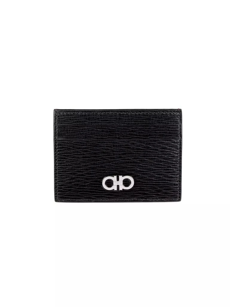 Salvatore Ferragamo Revival Gancini Leather Card Wallet 1