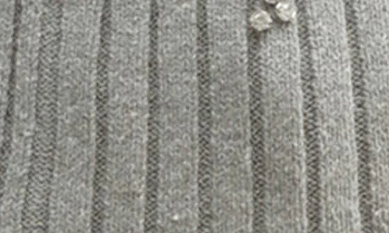 ALL IN FAVOR Rhinestone Off the Shoulder Rib Sweater 3