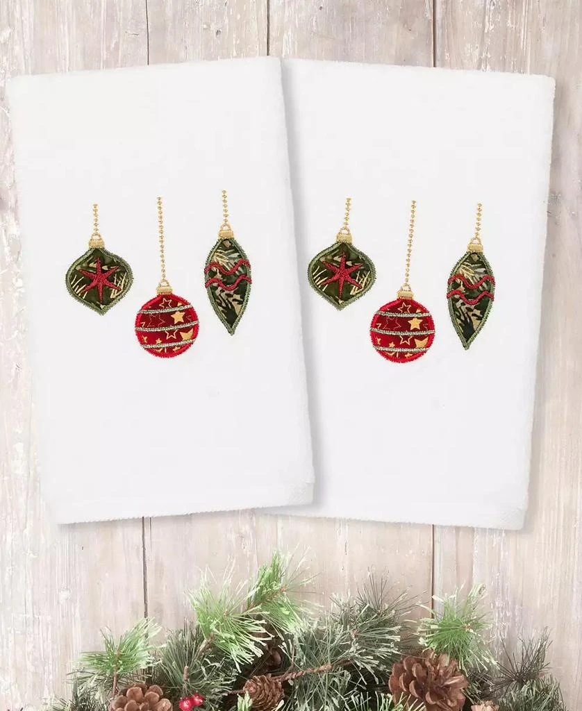 Linum Home Textiles Christmas Ornaments Embroidered 100% Turkish Cott 1