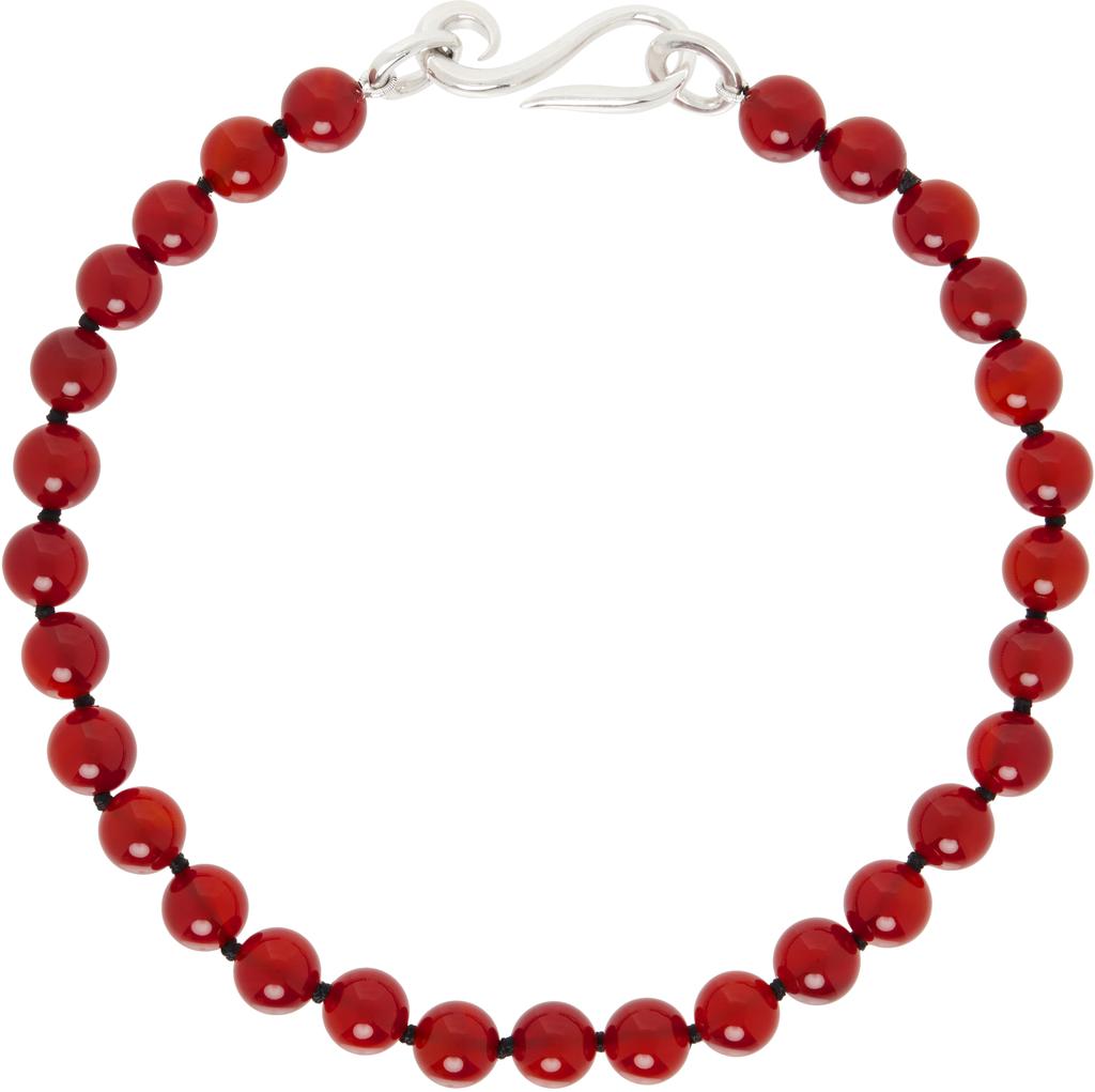 Sophie Buhai Red Deco Collar Carnelian Necklace