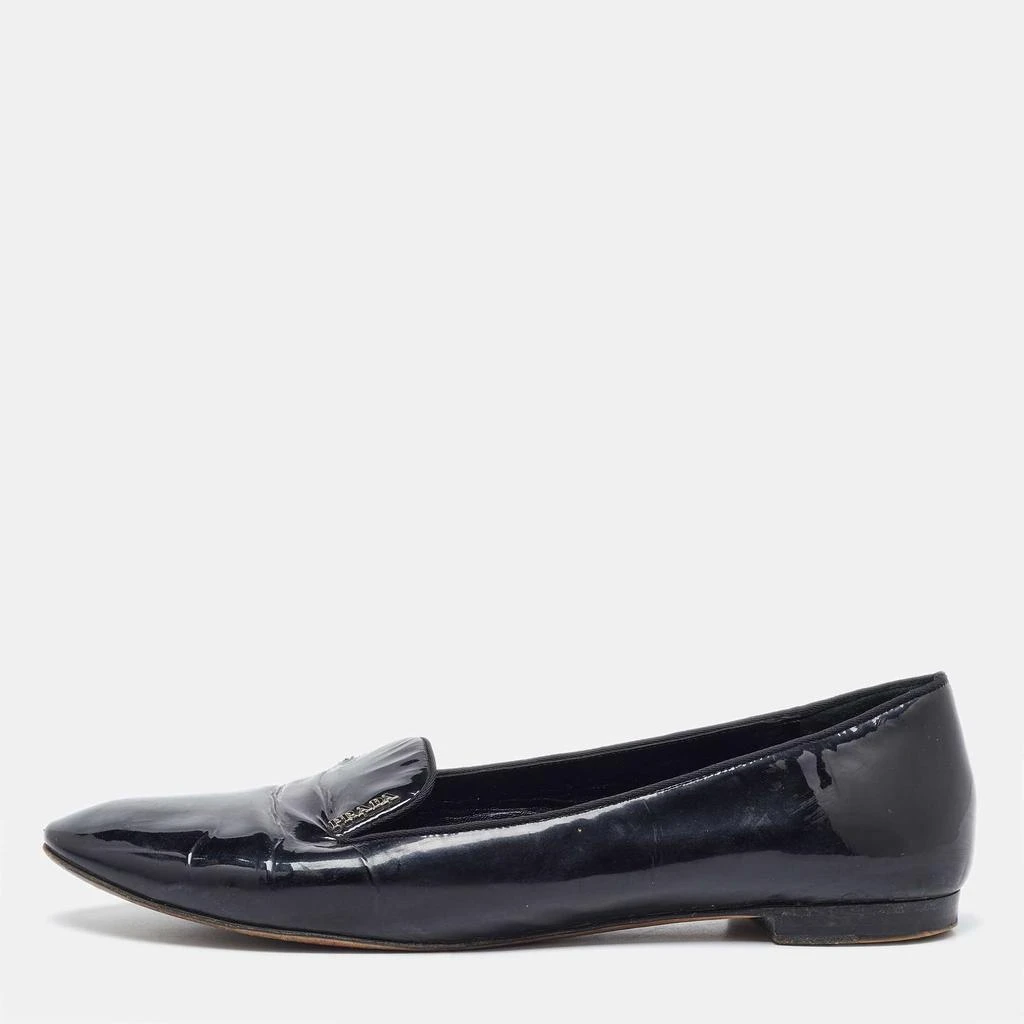 Prada Prada Black Patent Leather Smoking Slippers Size 41 1