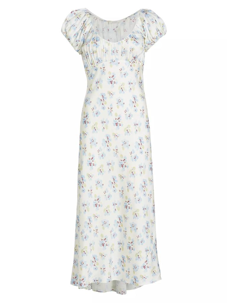 DÔEN Florencia Silk-Blend Midi-Dress