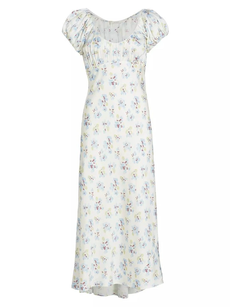 DÔEN Florencia Silk-Blend Midi-Dress 1