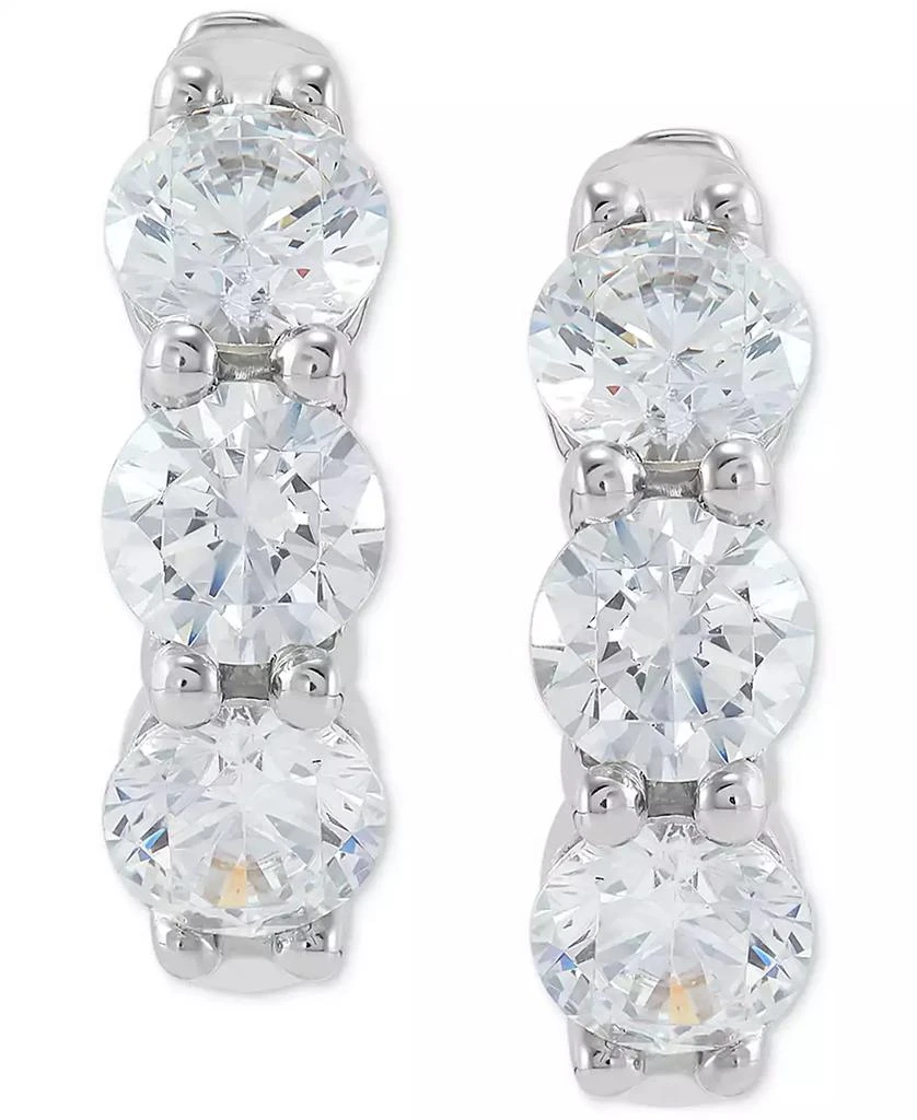 Grown With Love Lab Grown Diamond Small Hoop Earrings (2-3/8 ct. t.w.) in 14k White Gold 4
