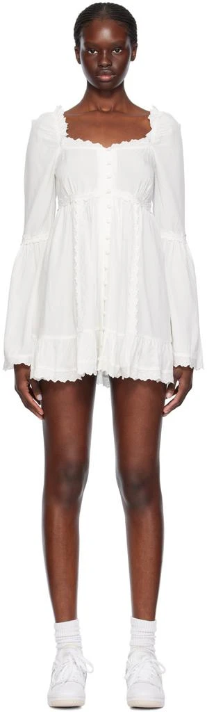 knee length dresses for ladies Frankies Bikinis Christa Dress in White main image 1