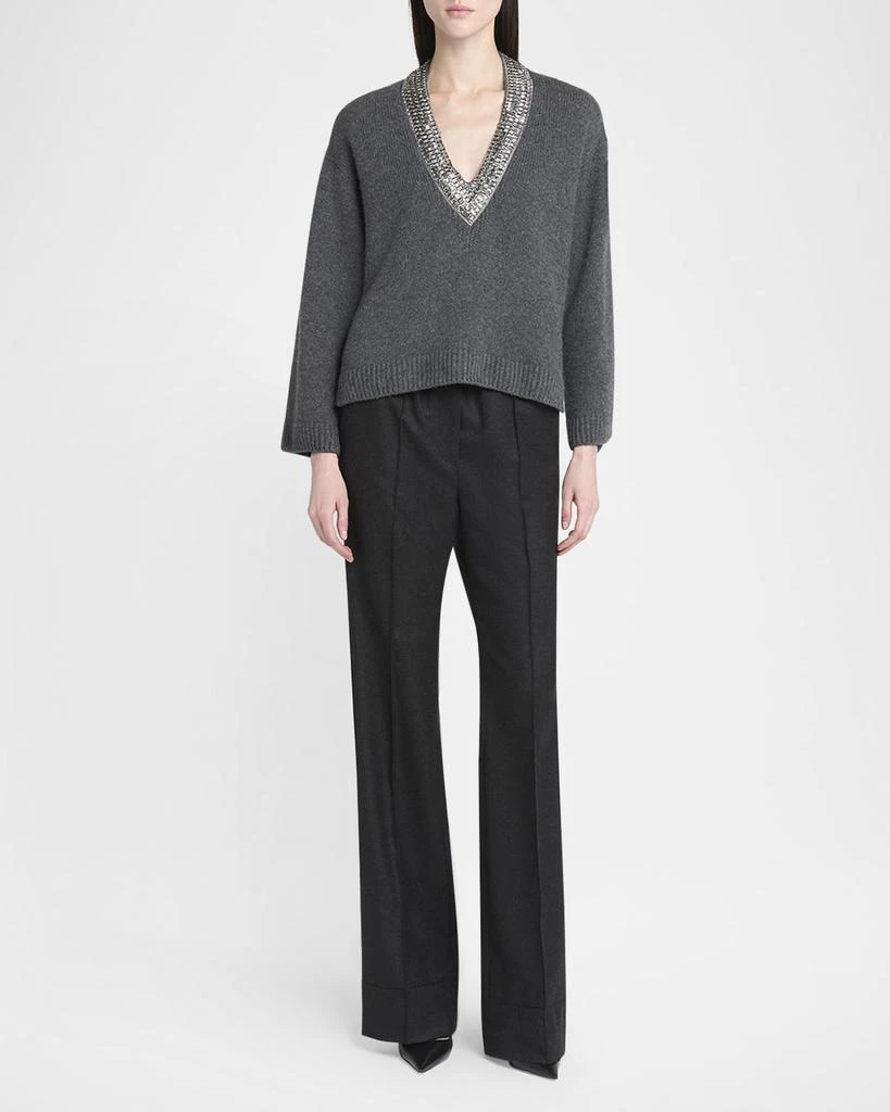 Tom Ford Embellished V-Neck Cashmere Sweater 2