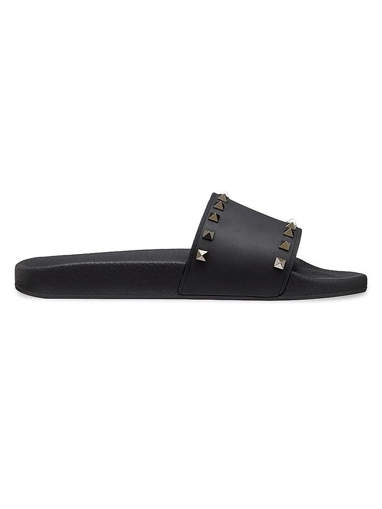 Valentino Rockstud Rubber Slider Sandals 1
