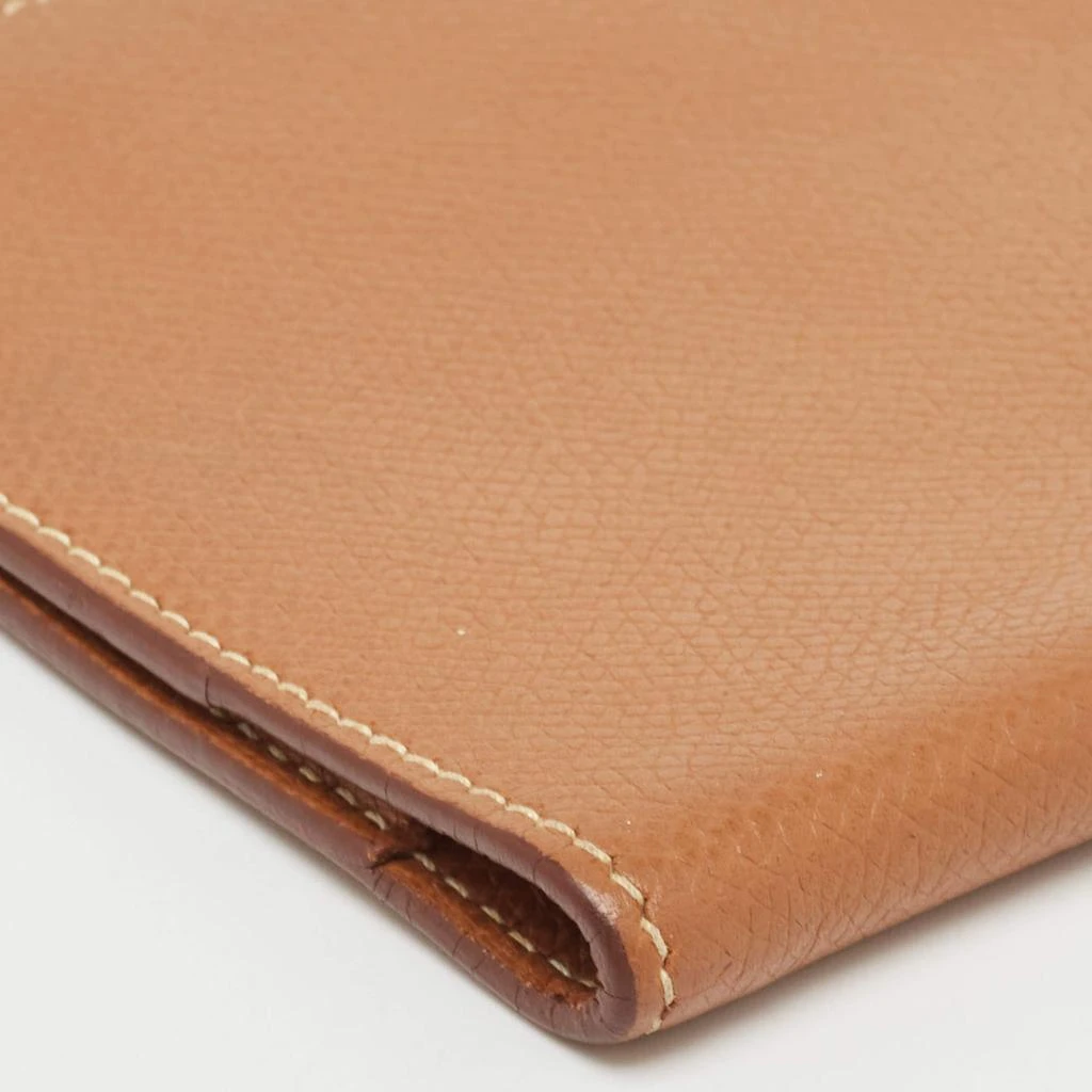 Hermes Hermes Gold Courchevel Leather Globe-Trotter Mini Agenda Cover 10
