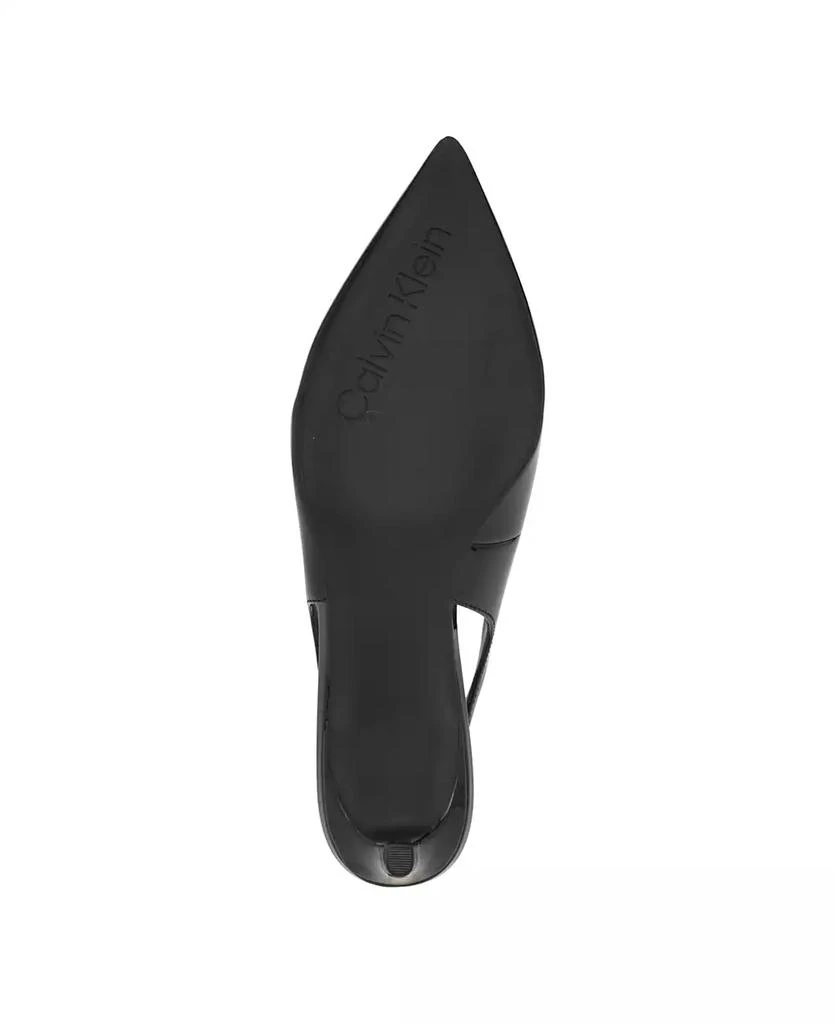Calvin Klein Women's Dainty Kitten Heel Slingbacks 5