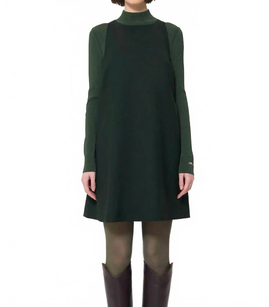 tara jarmon green dress Rene Dress green cotton voile Women