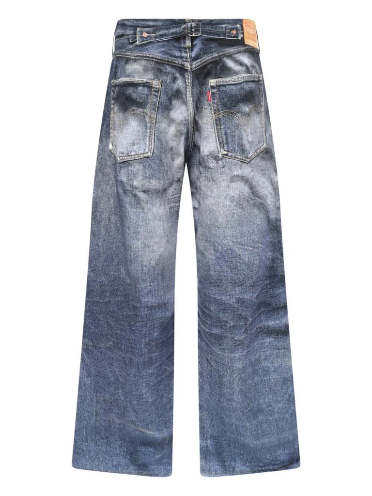 Junya Watanabe Junya Watanabe Trompe L'oeil-Printed Logo Patch Jeans 2