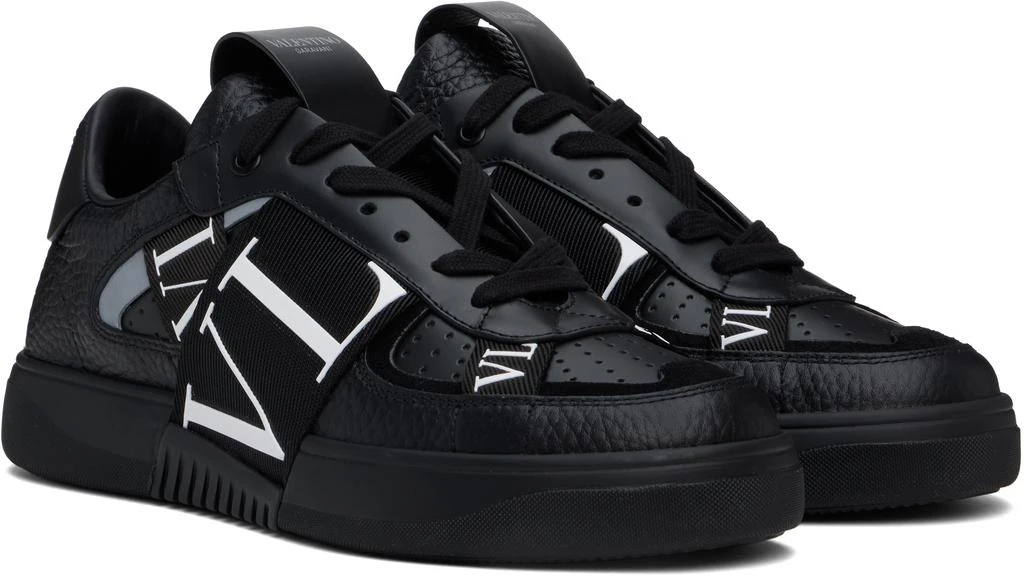 Valentino Black Low-Top Calfskin VL7N Sneakers 4
