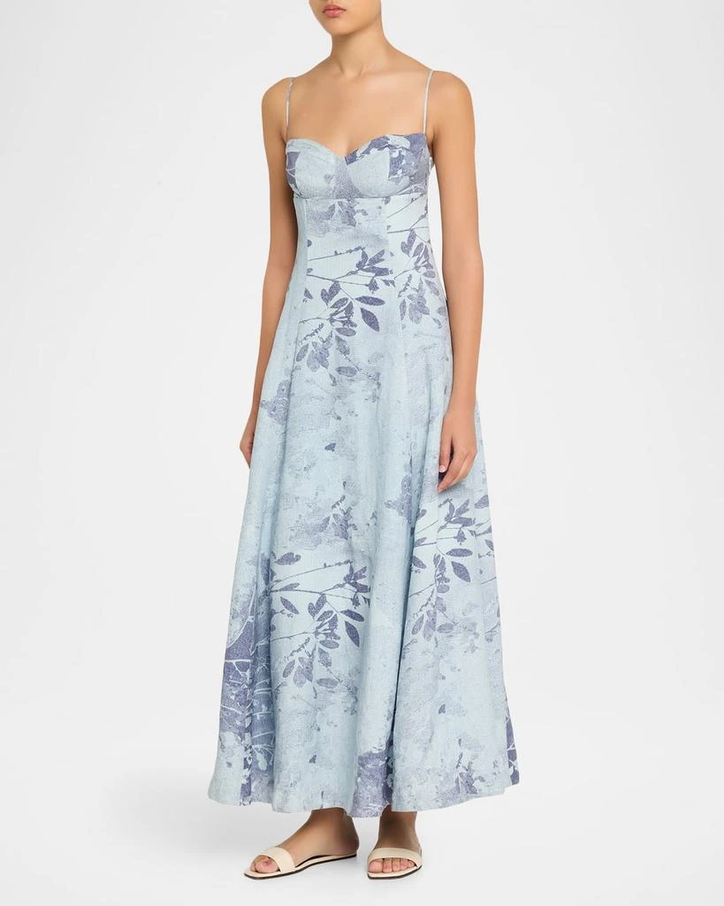SIMKHAI Rudie Floral Bustier Maxi Dress 4