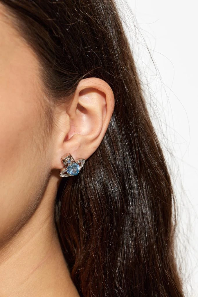 Vivienne Westwood Earrings with shimmering crystals 2