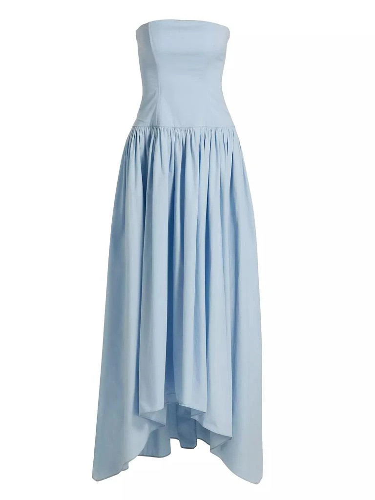 Azeeza Nayara Poplin Strapless High-Low Dress 1