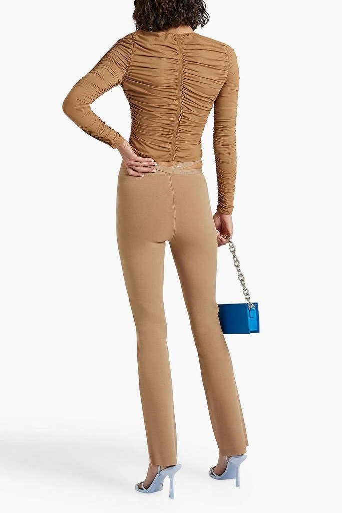 Alexander Wang Cutout stretch-knit straight-leg pants 3
