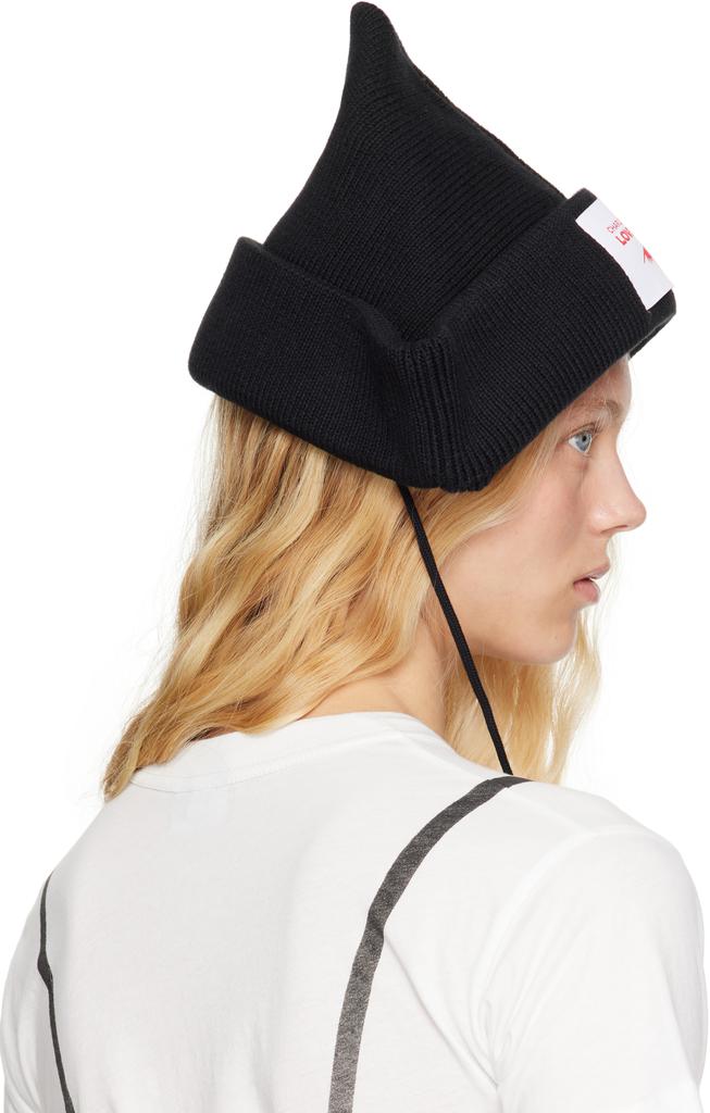 timelesz着用【Charles Jeffrey Loverboy】PAPER BOAT BEANIE Charles Jeffrey Loverboy Paper Boat Beanie | Black | FARFETCH
