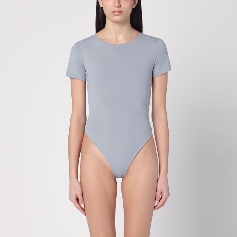 Entire Studios Grey nylon-blend bodysuit