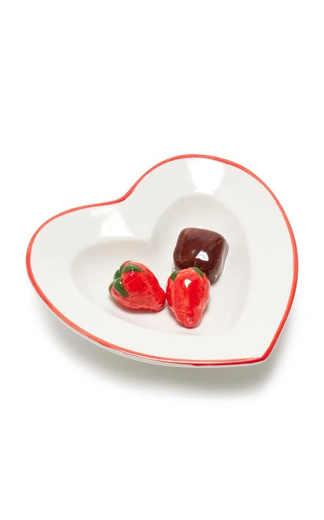 MoDA Moda Domus - Trompe l’Oeil Ceramic Heart Dish - Multi - Moda Operandi
