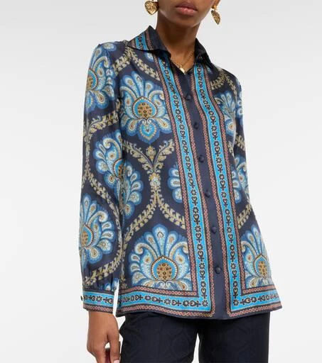 ETRO Printed silk twill shirt 6