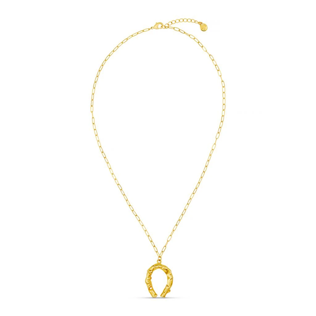 Orelia London Statement Molten Horseshoe Necklace 4