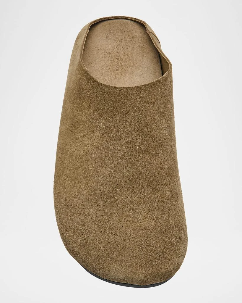 The Row Hudson Suede Slide Mules 4