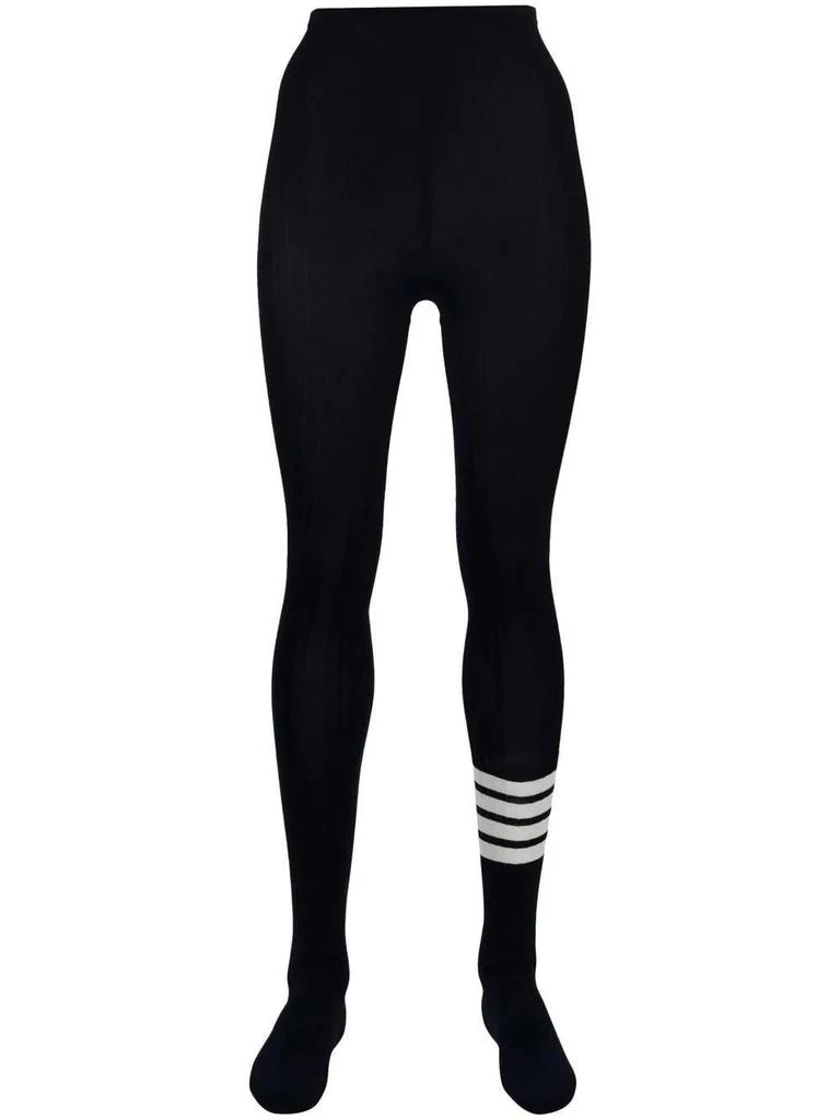 Thom Browne 4-bar Striped Ribbed Tights 1