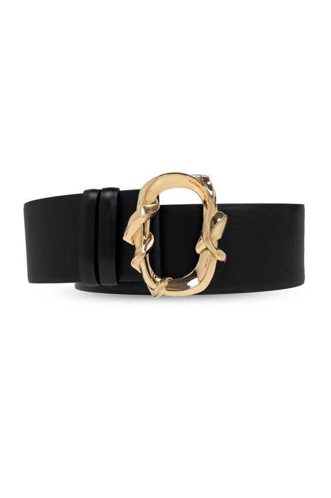 Dolce & Gabbana Leather belt with baroque DG logo - Belts