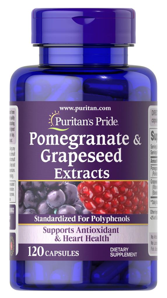 Puritan's Pride Heart Health: Pomegranate 400mg & Grapeseed Extract 175 mg