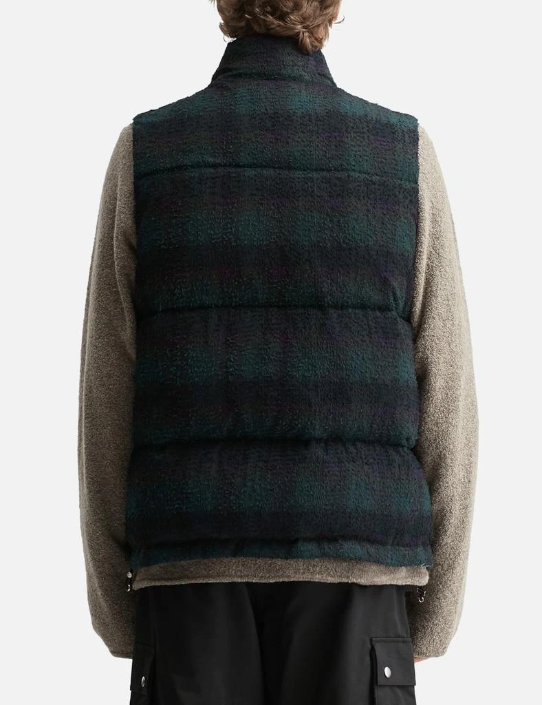 SUGARHILL Plaid Puffer Reversivle Vest 6