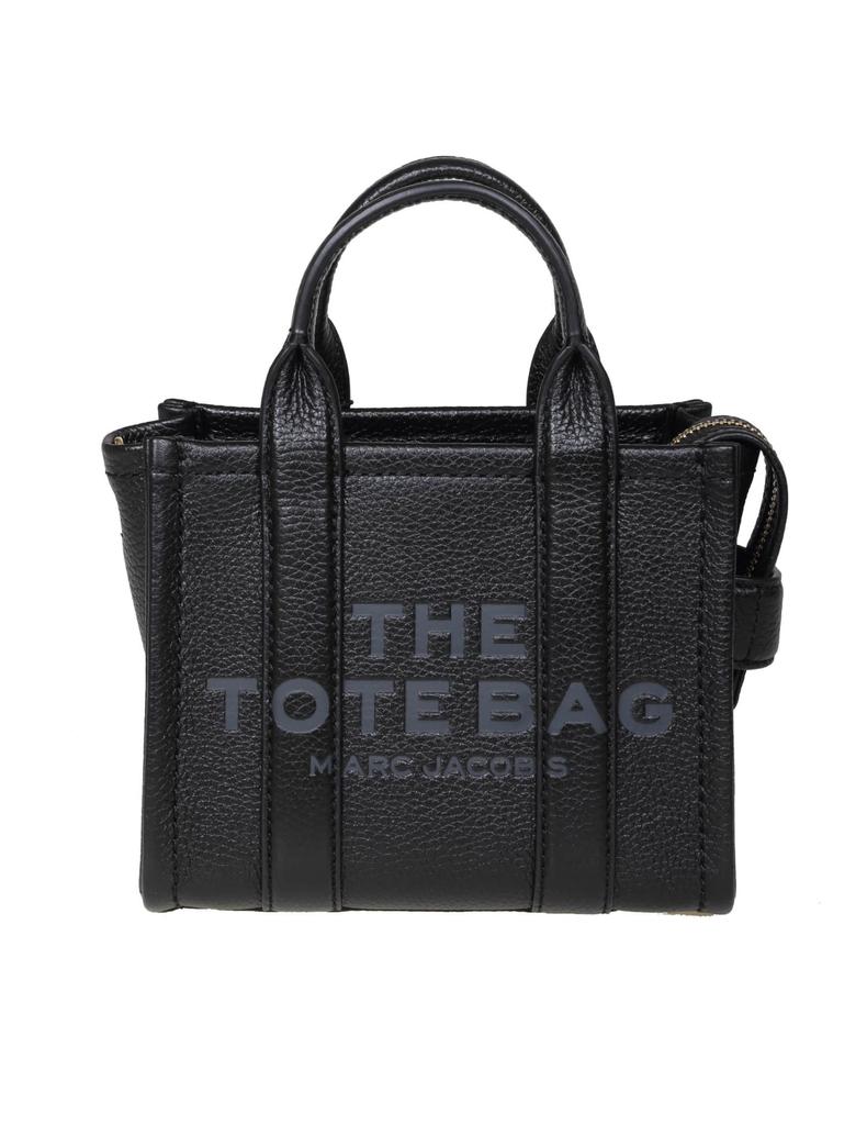 Marc Jacobs The Mini Tote In Black Leather - Tote Bags