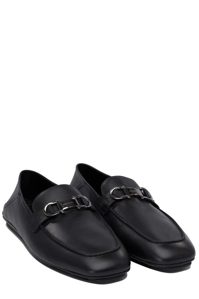 Salvatore Ferragamo Ferragamo Gancini-Plaque Hybrid Driver Loafers 3