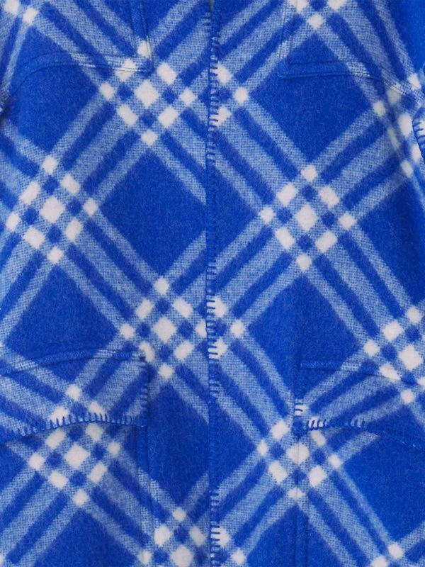 Burberry Check Hooded Wool Coat 4