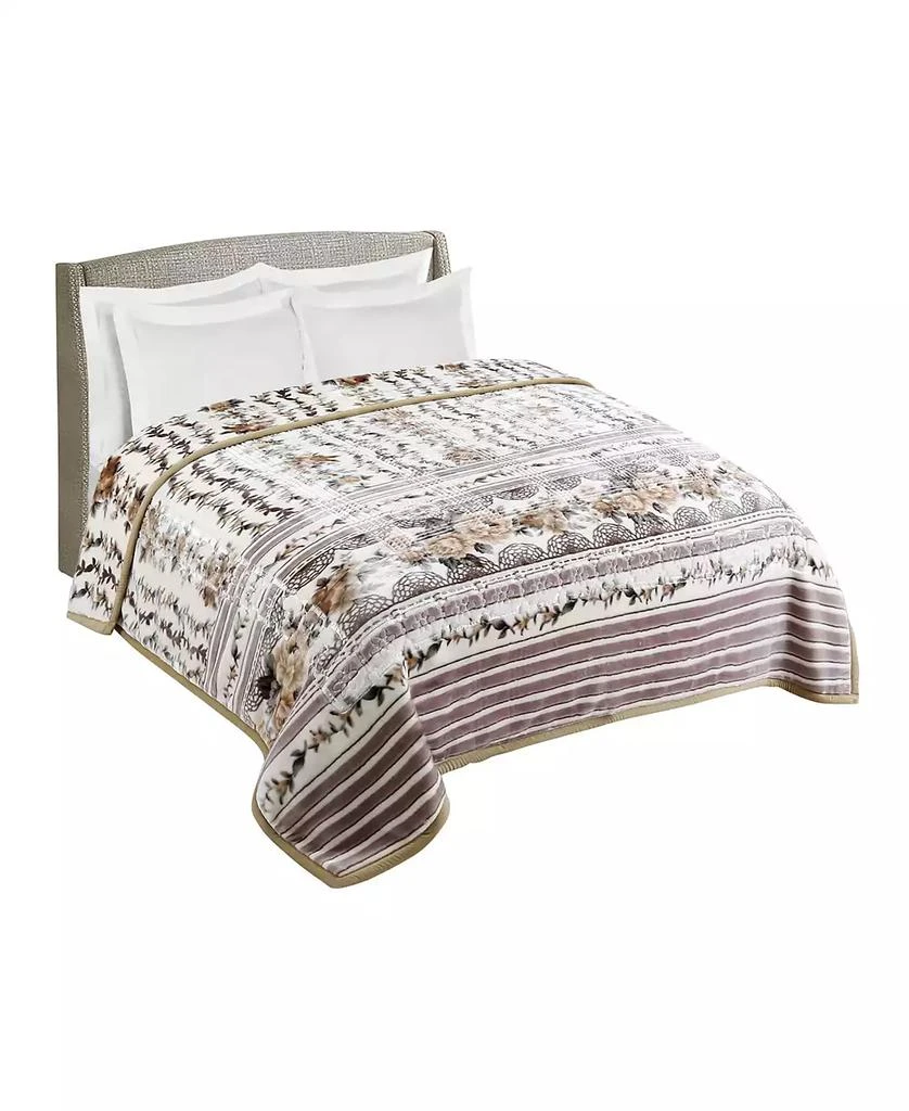 Nestl Printed Faux Mink Weighted Blanket, 9 lbs 6