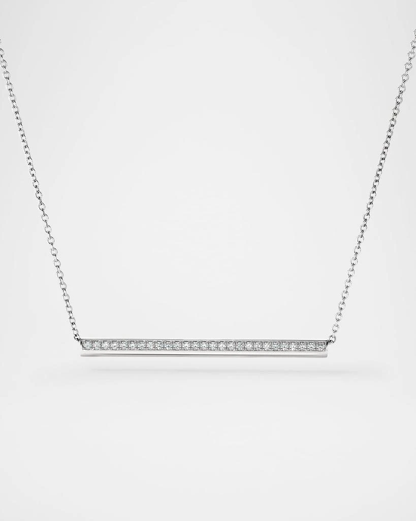 Hearts On Fire Barre 18K White Gold Pave Diamond Pendant Necklace 1