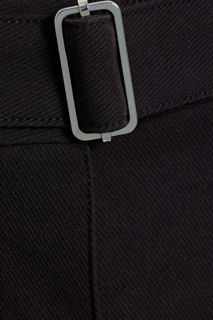 Theory Belted cotton-blend twill wide-leg pants 4