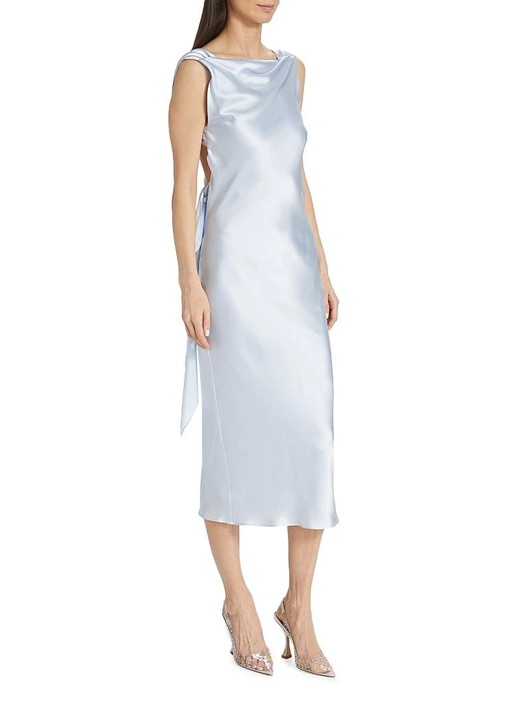 The Bar Silk Open-Back Dress 4