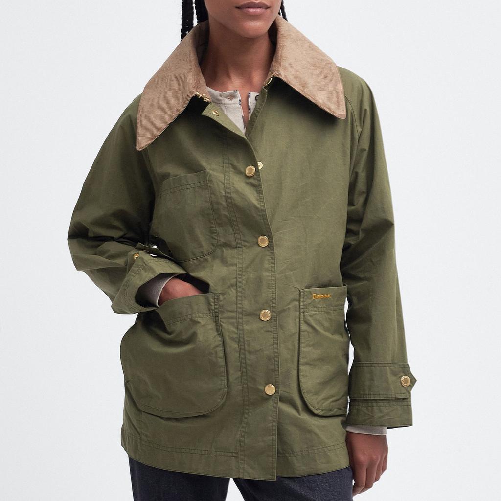新品⭐︎BARBOUR hutton showerproof Barbour Hutton Showerproof Brushed Cotton Jacket – On Sale