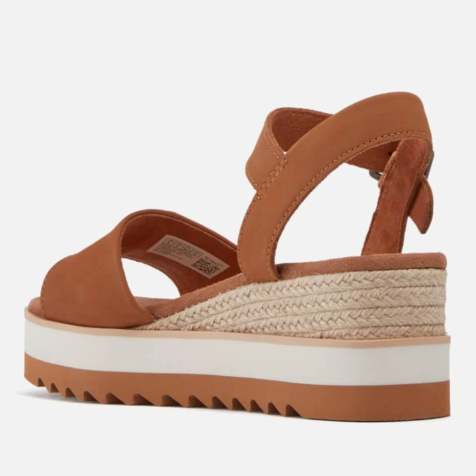 TOMS TOMS WOMEN'S DIANA SUEDE FLATFORM SANDALS 2