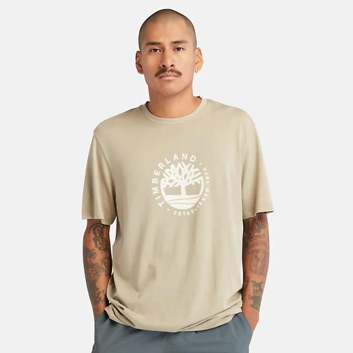 Timberland Refibra™ Logo Graphic Tee for Men in Light Green 6