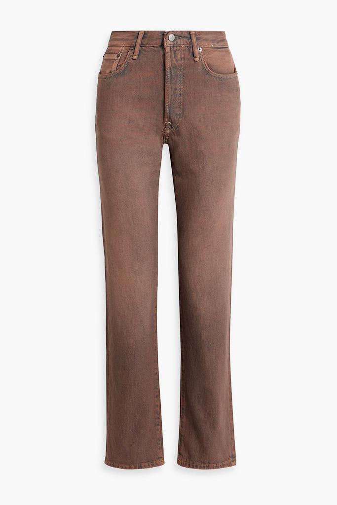 Acne Studios Snake-print mid-rise wide-leg jeans - Jeans