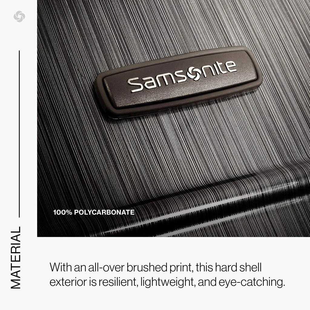 Samsonite Samsonite Winfield 2 Hardside Expandable Luggage with Spinner Wheels, Charcoal, Checked-Medium 24-Inch 5