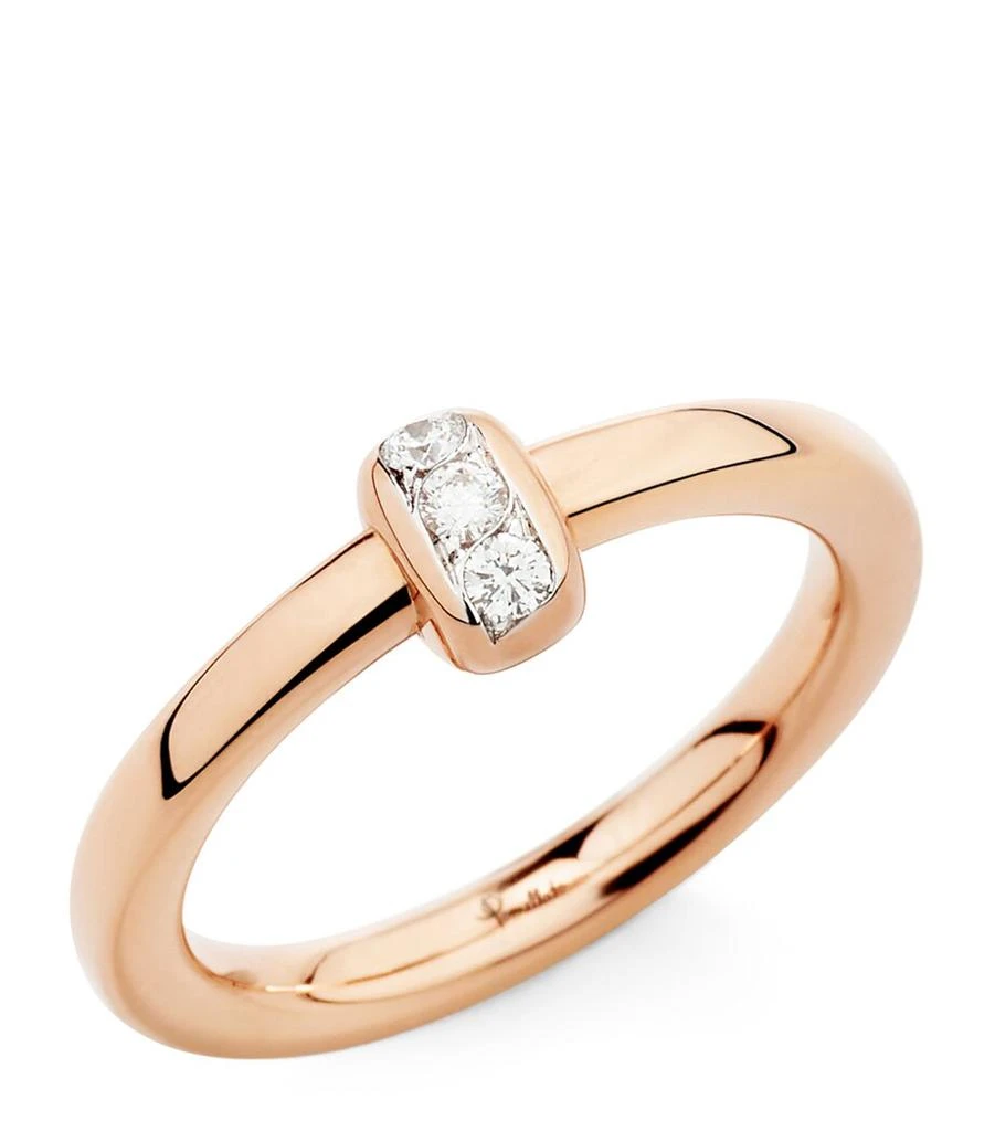 Pomellato Rose Gold and Diamond Pomellato Together Ring 1